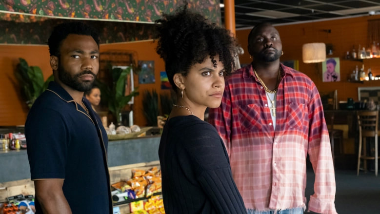 Picture: Donald Glover, Zazie Beetz and Brian Tyree Henry in Atlanta 