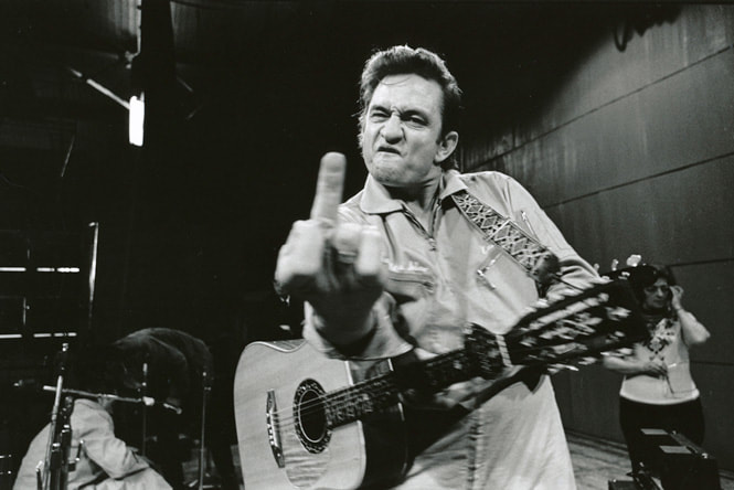Picture: Johnny Cash Middle Finger