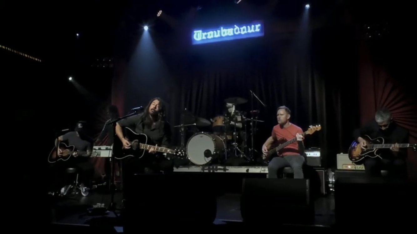 Picture: Foo Fighters play at Los Angeles' Troubadour as part of Save Our Stages benefit