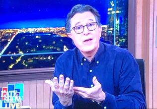 Picture: Stephen Colbert hosts live episode of 'Late Show'