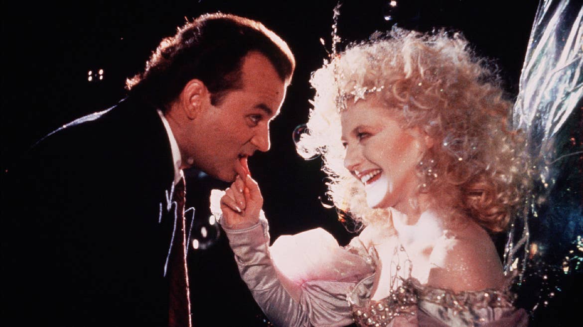 Picture: Bill Murray and Carol Kane in Scrooged