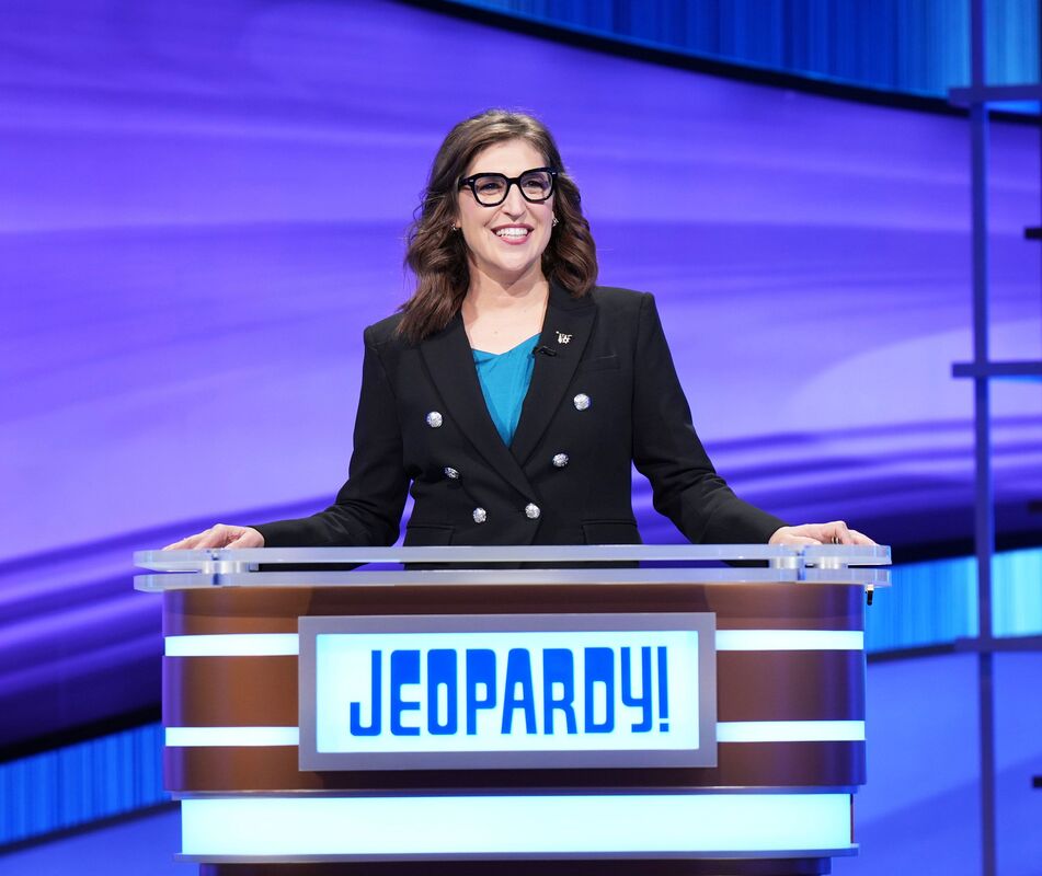 Picture: Mayim Bialik hosting Jeopardy