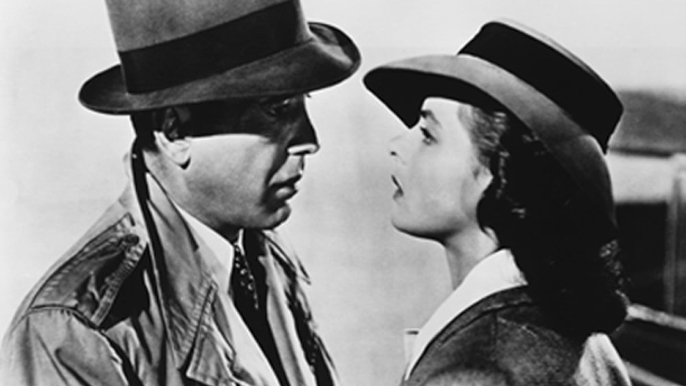 Picture: Humphrey Bogart and Ingrid Brgman in Casablanca
