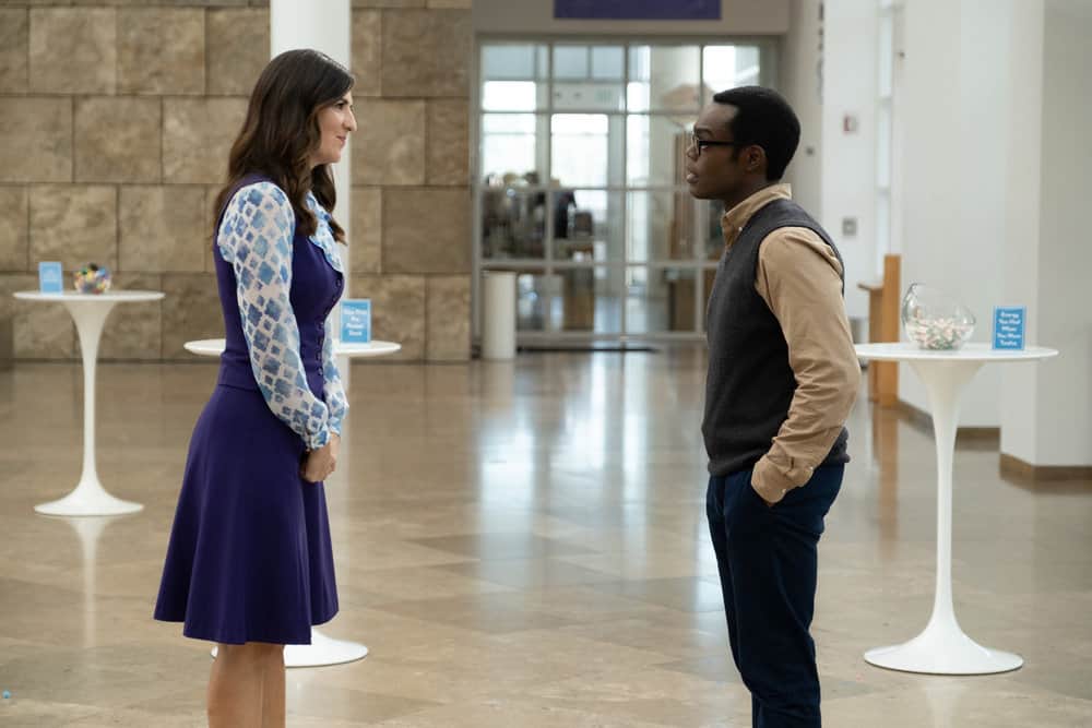 Picture: D'Arcy Carden and William Jackson Harper in The Good Place