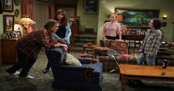 Picture: John Goodman, Katey Sagal, Lecy Goranson and Sara Gilbert in The Conners 