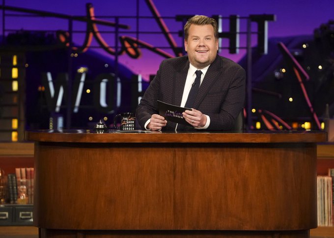 Picture: James Corden hosts Late, Late Show