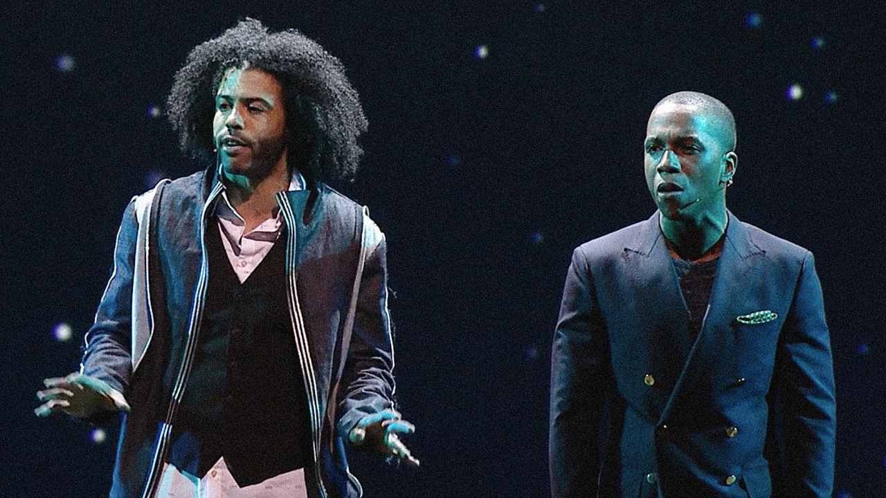 Picture: Daveed Diggs, left, and Leslie Odom Jr. in 