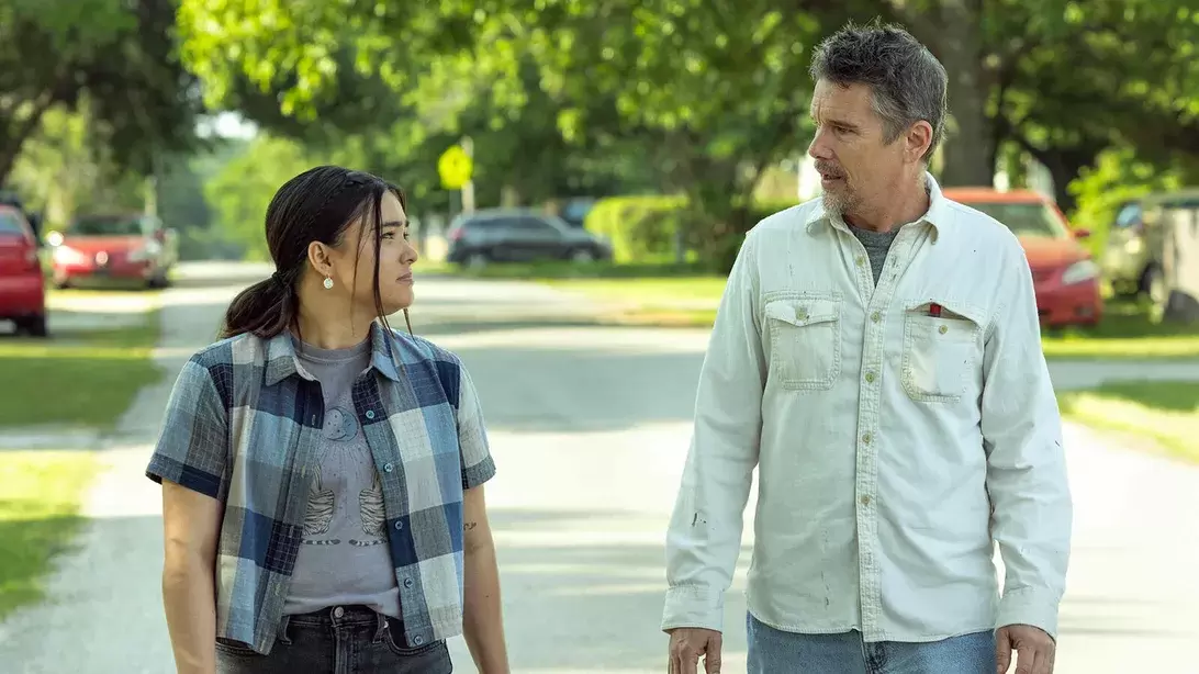 Picture: Devery Jacobs and Ethan Hawke in Reservation Dogs