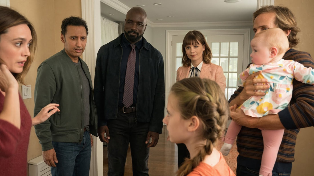 Picture: Aasif Mandvi, Mike Colter and Katja Herbers in Evil episode 