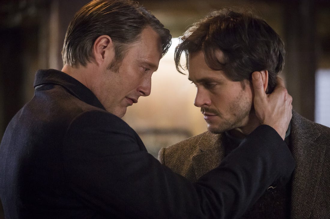 Picture: Mads Mikkelsen and Hugh Dancy in NBC's Hannibal