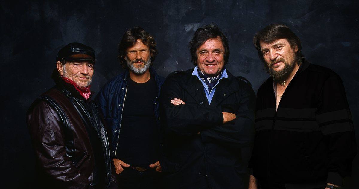 Picture: The Highwaymen - Willie Nelson, Kris Kristofferson, Johnny Cash and Waylon Jennings