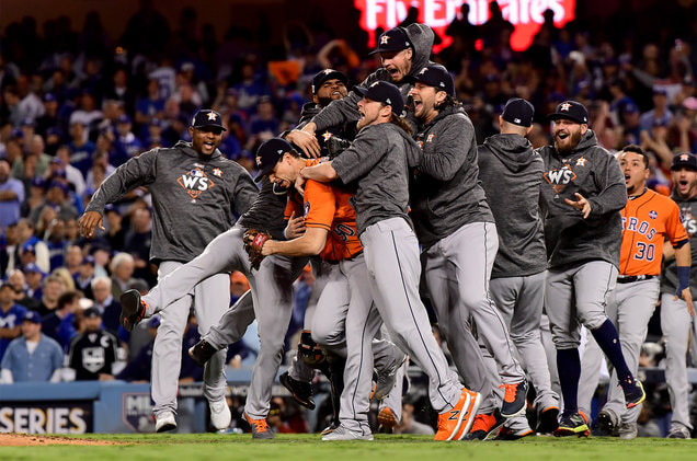 Picture: Houston Astros celebrate winning 2017 World Series