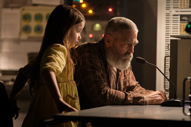 Picture: George Clooney and Caoillin Springall in 