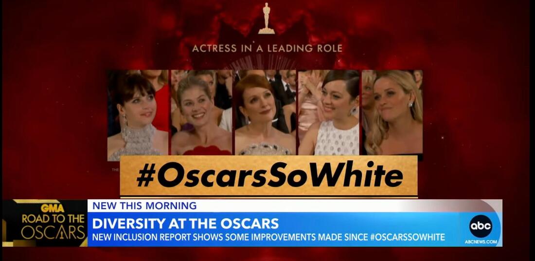 Picture: Good Morning America image on #OscarsSoWhite segment