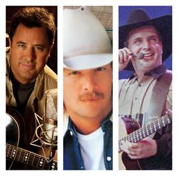 Picture: Vince Gill, Alan Jackson and Garth Brooks