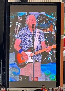 Picture: Jimmy Buffett performing in Rogers, Ark. in the summer of 2022. 
