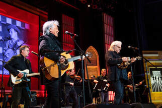 Picture: Vince Gill, Marty Stuart and Ricky Skaggs perform at Ryman Auditorium