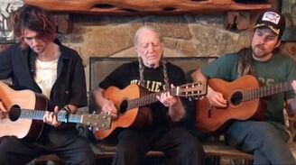 Picture: From Left to Right: Micah Nelson, Willie Nelson and Lukas Nelson