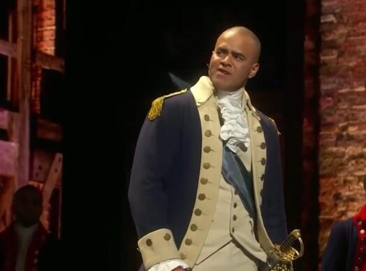 Picture: Christopher Jackson as George Washington in Hamilton