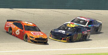 Picture: William Byron spins out Ross Chastain in iRacing event