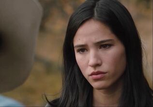 Picture: Kelsey Asbille, a Chinese-American actress, portrays a Native American character on 