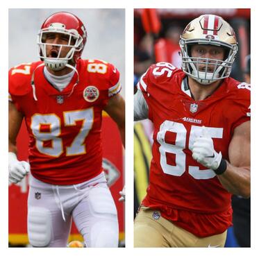 Picture: Travis Kelce and George Kittle