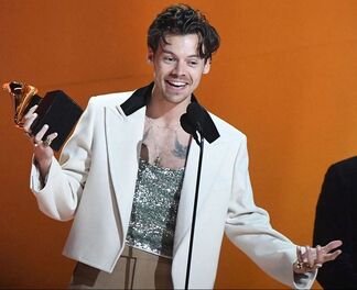 Picture: Harry Styles accepts award for Album of the Year