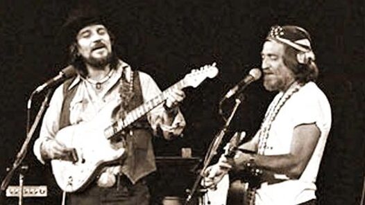 Picture: Waylon Jennings, left, and Willie Nelson