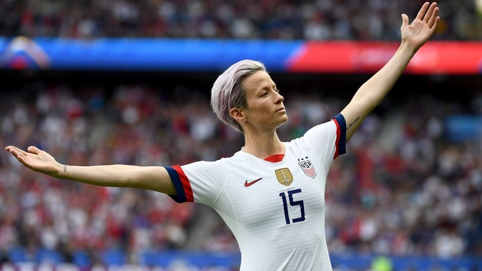 Picture: Megan Rapinoe celebrates during 2019 World Cup