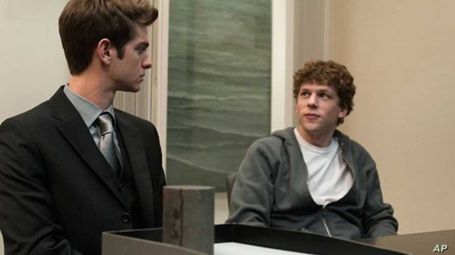 Picture: Andrew Garfield and Jesse Eisenberg in The Social Network