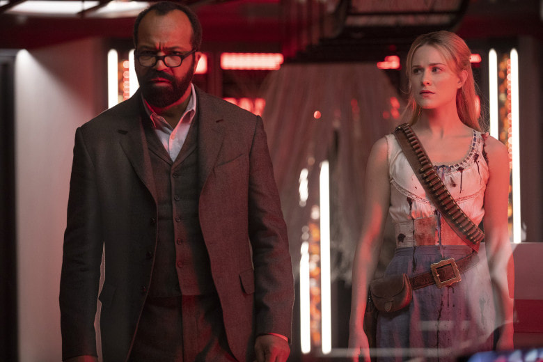 Picture: Jeffrey Wright and Evan Rachel Wood in HBO's Westworld