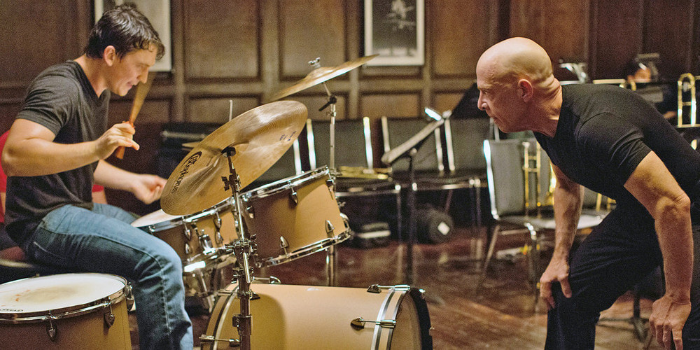 Picture: Miles Teller and J.K. Simmons in Whiplash